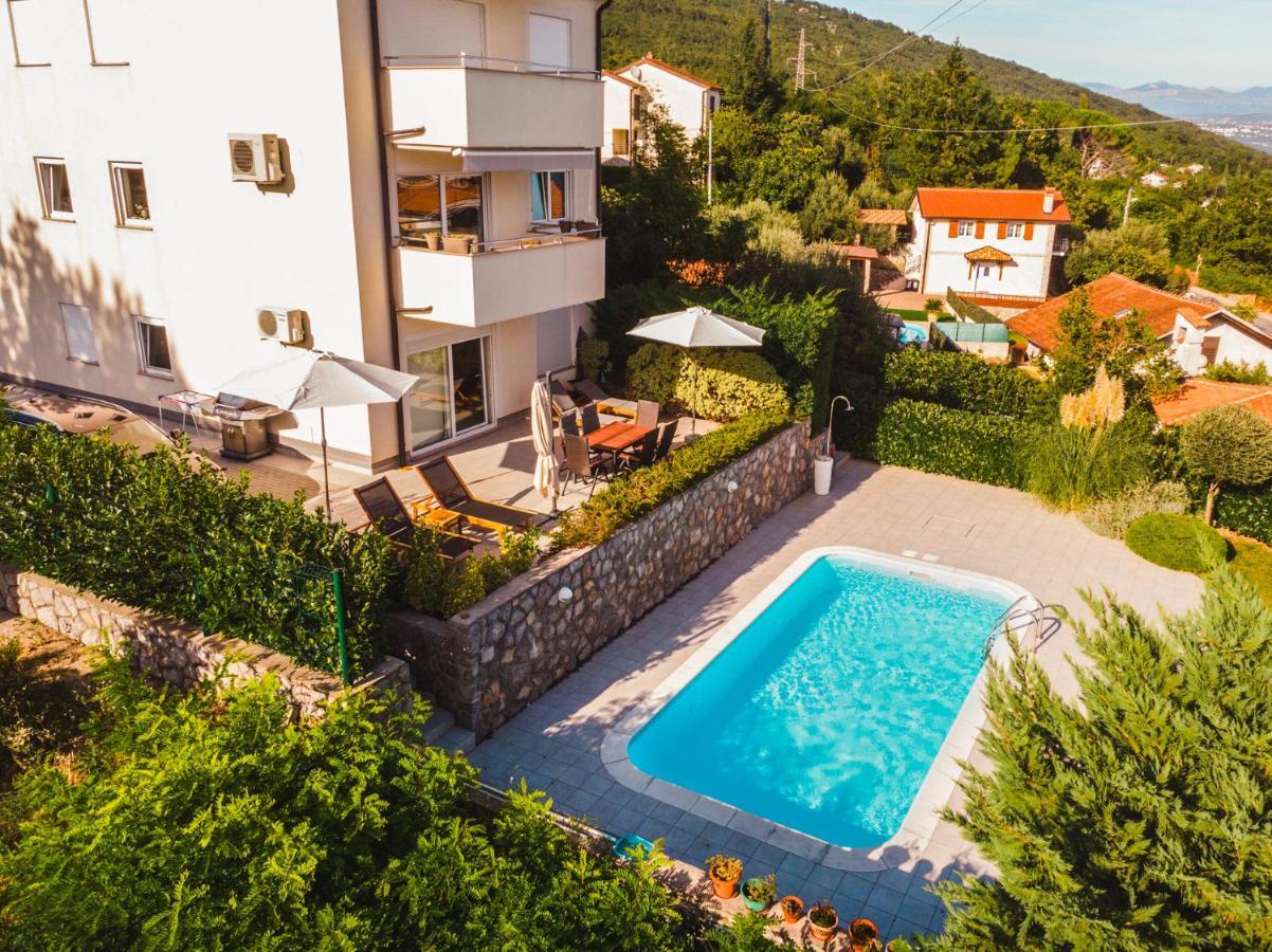 Pool Apartment Maurina Opatija With Sea View Ičići 외부 사진